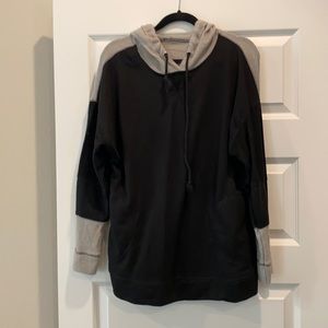 Black/Gray hoodie. Size large.